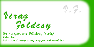 virag foldesy business card