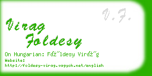 virag foldesy business card